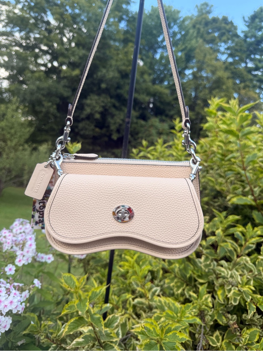 Coachtopia wavy double pouch bag